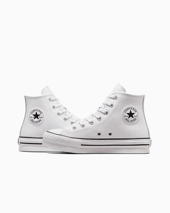 Chuck Taylor All Star EVA Lift Platform de cuero de caña alta 