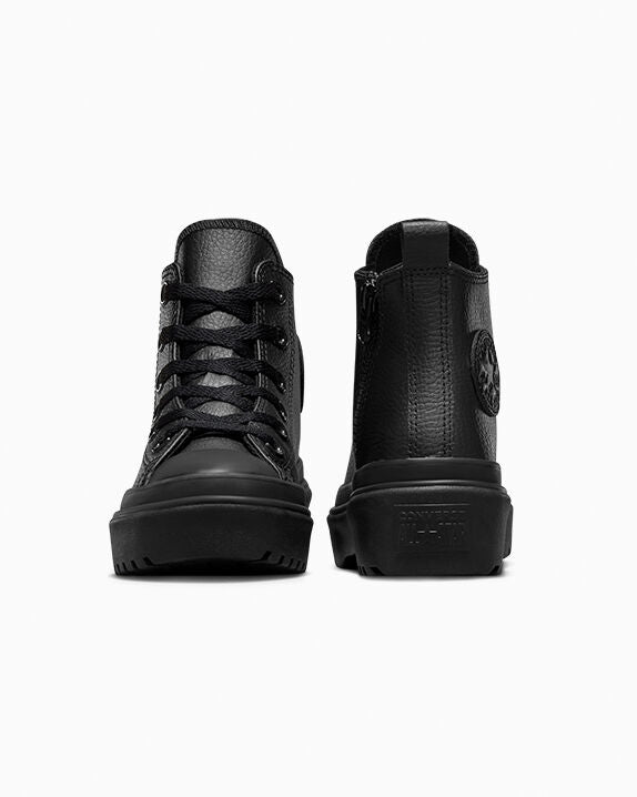 Chuck Taylor All Star Lugged Lift Platform de cuero de caña alta 