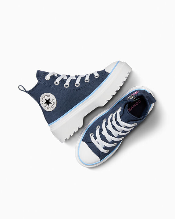 Chuck Taylor All Star Lugged Lift Platform Easy On - Zapatillas altas con bordado floral 