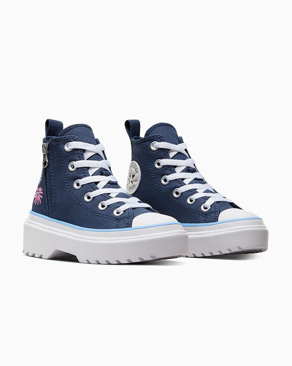 Chuck Taylor All Star Lugged Lift Platform Easy On - Zapatillas altas con bordado floral 