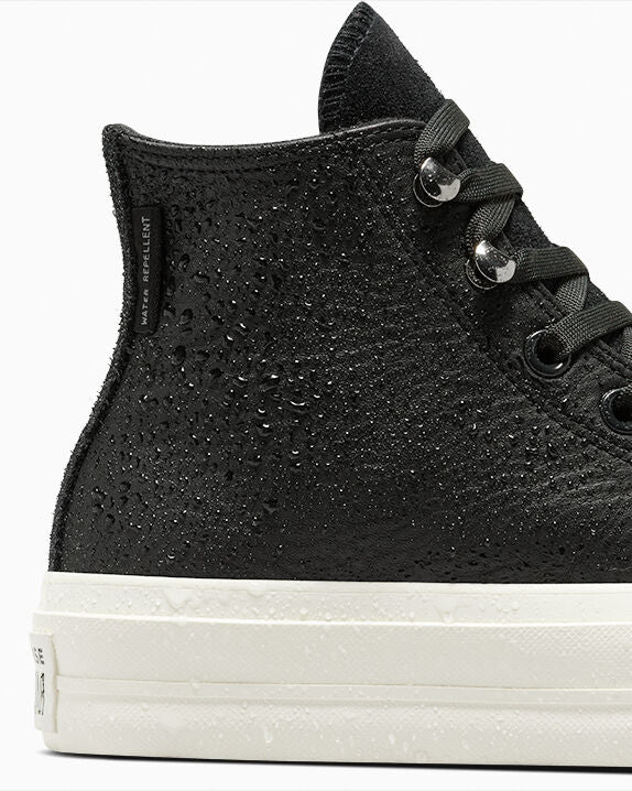 Chuck Taylor All Star Lift Platform - Zapatillas altas de cuero repelente al agua