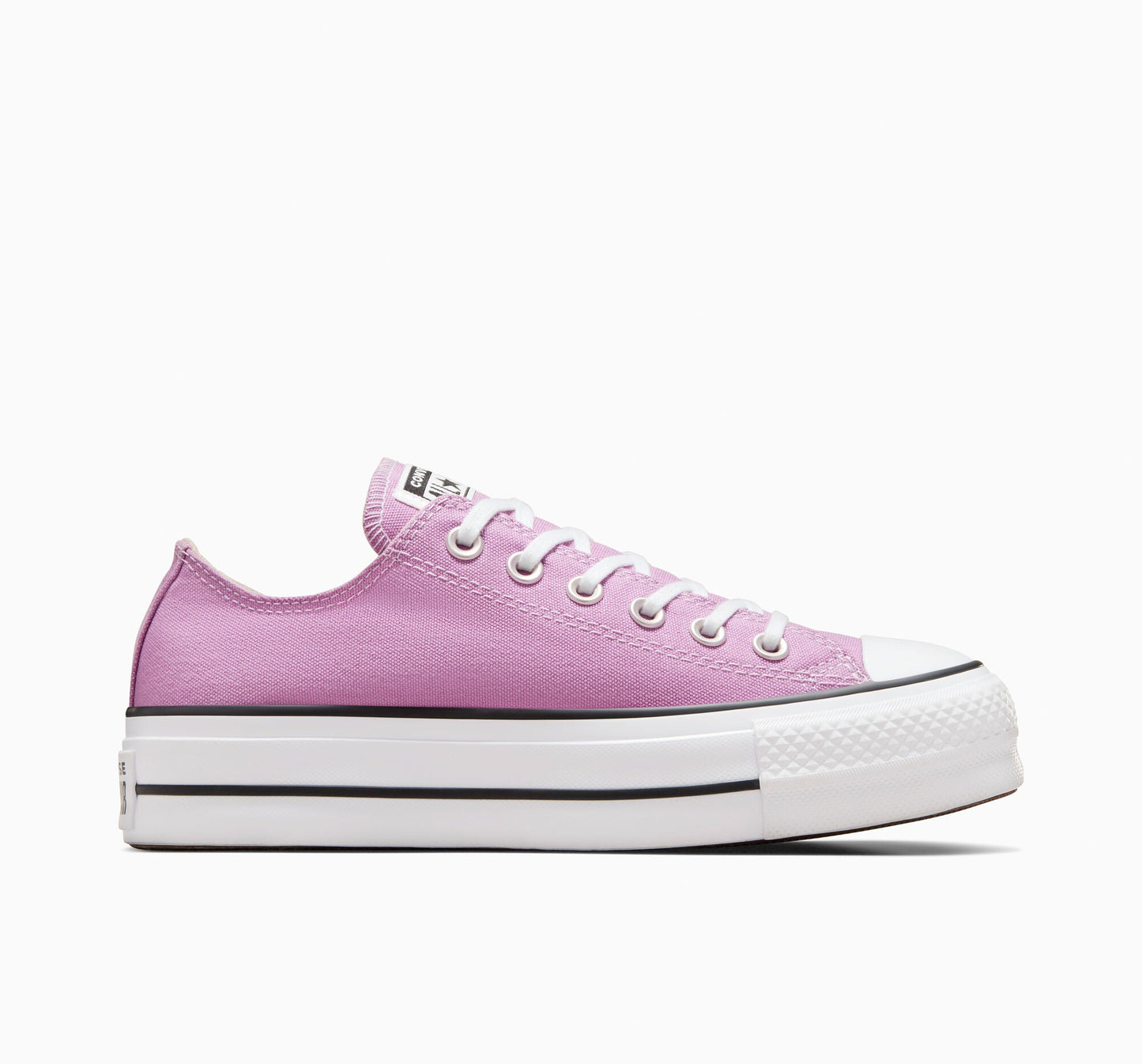 Chuck Taylor All Star Lift Platform Low Top Colores por tiempo limitado Cliffside Rose/White/Black 