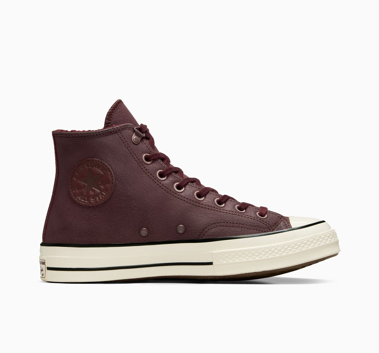 Chuck 70 de caña alta de cuero desgastado 
