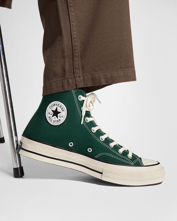 Zapatillas Chuck 70 High Top de temporada en oferta. Zona gris/Garceta/Negro.