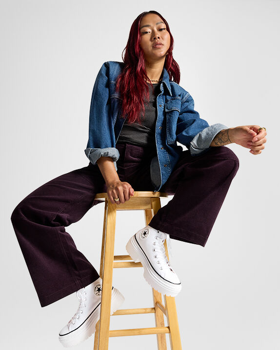 Chuck Taylor All Star Lugged Heel Platform High Top 