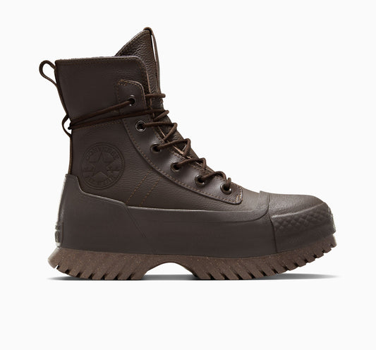 Chuck Taylor All Star Lugged 2.0 X-Hi - Plataforma de cuero impermeable de caña alta 