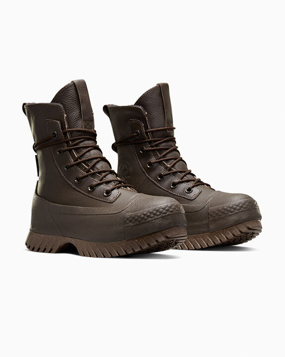 Chuck Taylor All Star Lugged 2.0 X-Hi - Plataforma de cuero impermeable de caña alta 