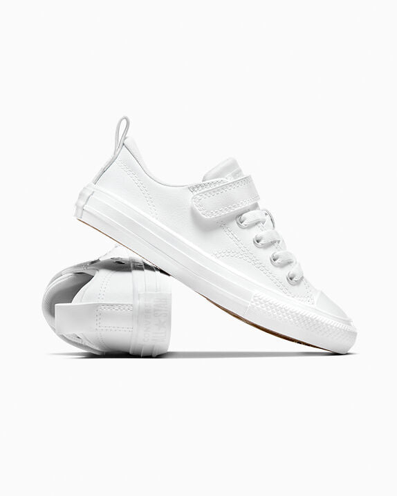 Chuck Taylor All Star Malden Street de cuero, zapatillas bajas fáciles de poner 