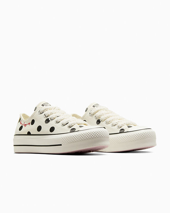 Chuck Taylor All Star Lift Platform Polka Dots Low Top 