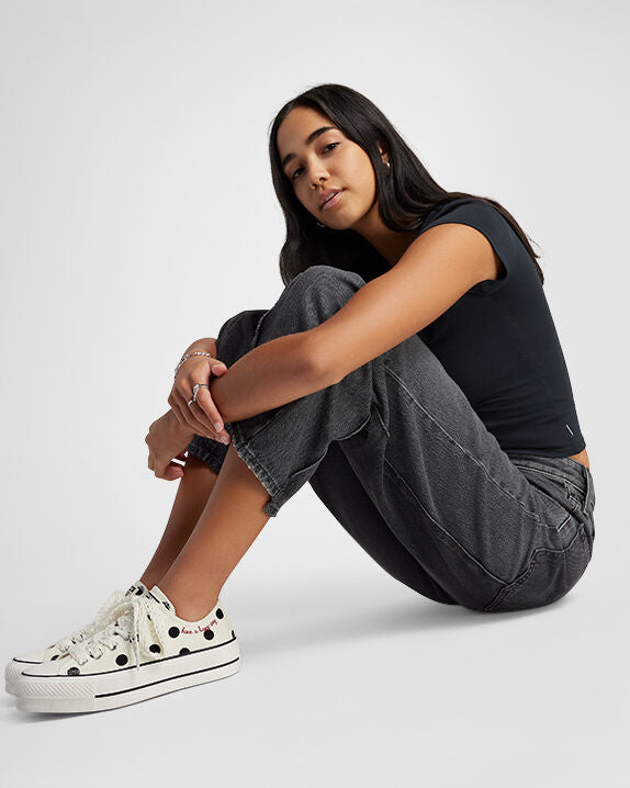 Chuck Taylor All Star Lift Platform Polka Dots Low Top 