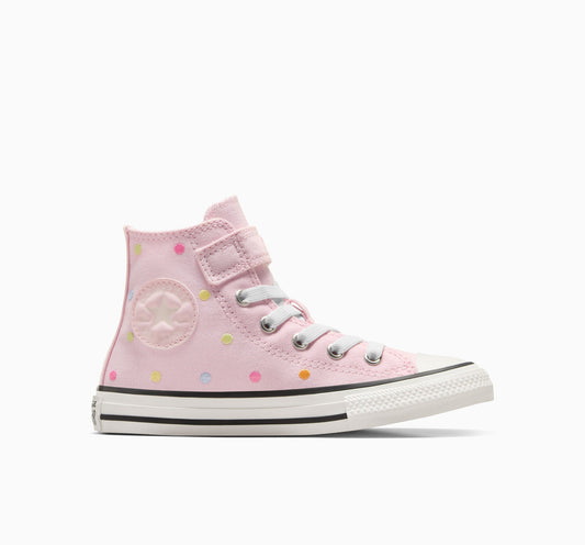 Chuck Taylor All Star - Zapatillas altas fáciles de poner y quitar con lunares bordados 