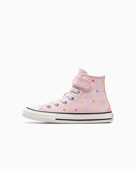 Chuck Taylor All Star - Zapatillas altas fáciles de poner y quitar con lunares bordados 