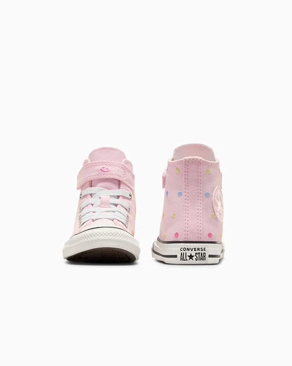 Chuck Taylor All Star - Zapatillas altas fáciles de poner y quitar con lunares bordados 