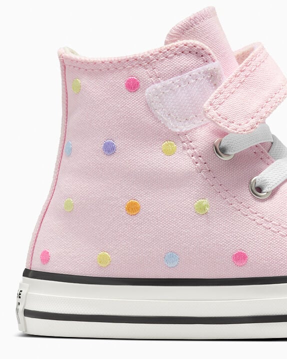 Chuck Taylor All Star - Zapatillas altas fáciles de poner y quitar con lunares bordados 