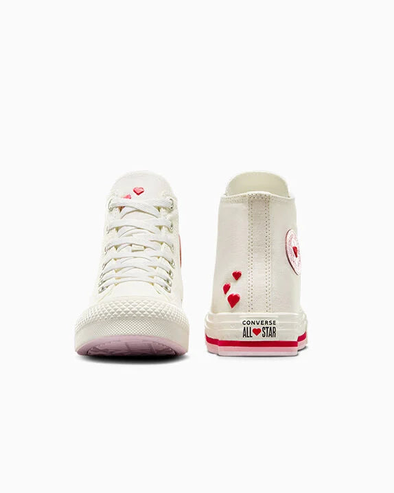 Chuck Taylor All Star Lift - Zapatillas altas con plataforma para el día de San Valentín 