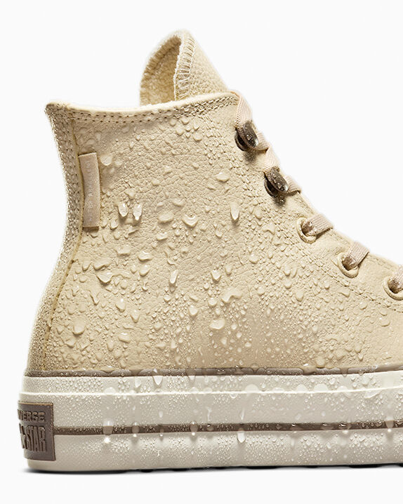 Chuck Taylor All Star Lift Platform - Zapatillas altas de cuero resistente a la intemperie 
