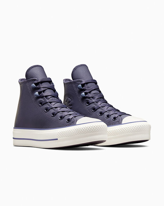 Chuck Taylor All Star Lift Platform - Zapatillas altas de cuero resistente a la intemperie 