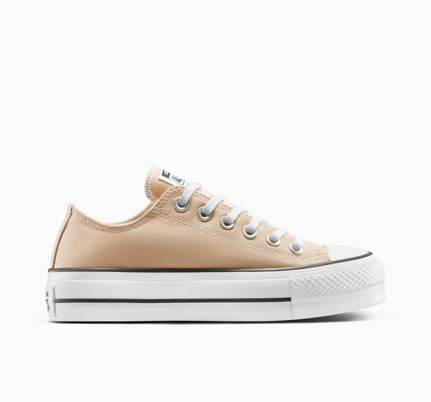 Chuck Taylor All Star Lift Platform Low Top Colores por tiempo limitado Cliffside Rose/White/Black 
