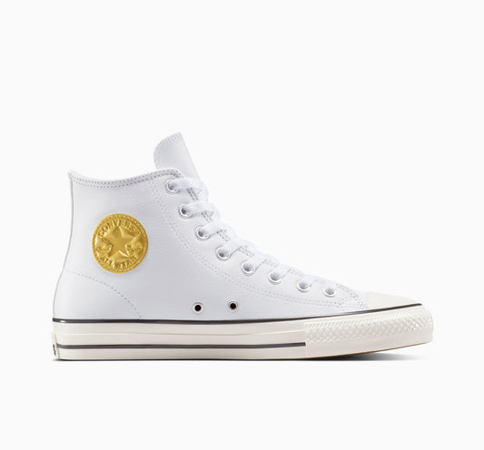 CONS Chuck Taylor All Star Pro de cuero y caña alta metalizada