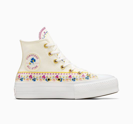 Chuck Taylor All Star Plataforma Elevadora Free Spirit Florales Top Alto 