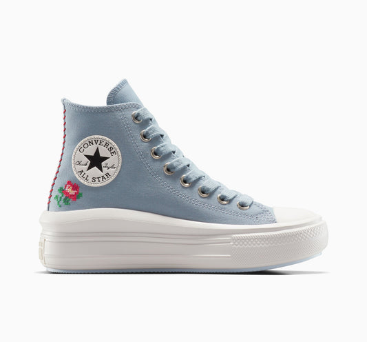 Chuck Taylor All Star Move Plataforma Rosa Caña Alta 
