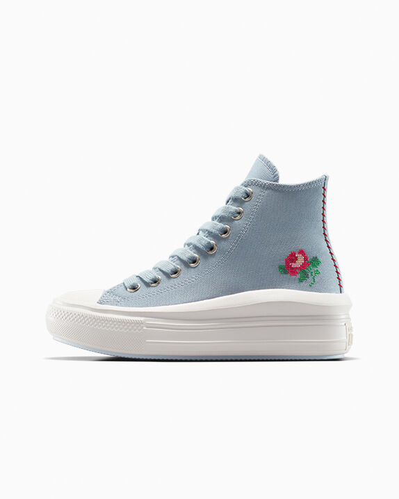 Chuck Taylor All Star Move Plataforma Rosa Caña Alta 