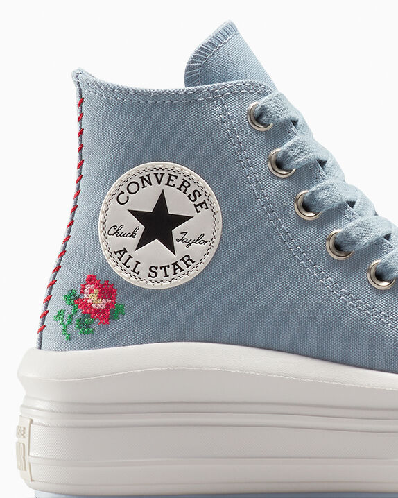 Chuck Taylor All Star Move Plataforma Rosa Caña Alta 