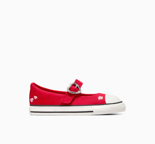 Chuck Taylor All Star Dainty Mary Jane de caña baja fácil de poner para el Día de San Valentín 