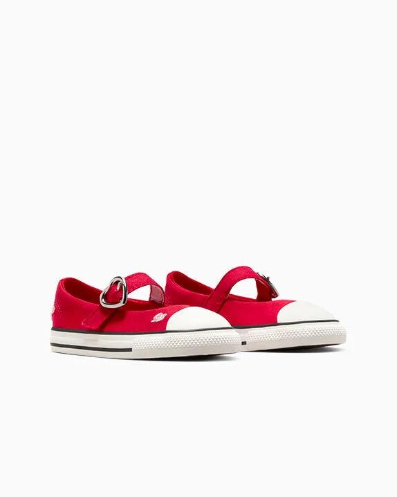 Chuck Taylor All Star Dainty Mary Jane de caña baja fácil de poner para el Día de San Valentín 