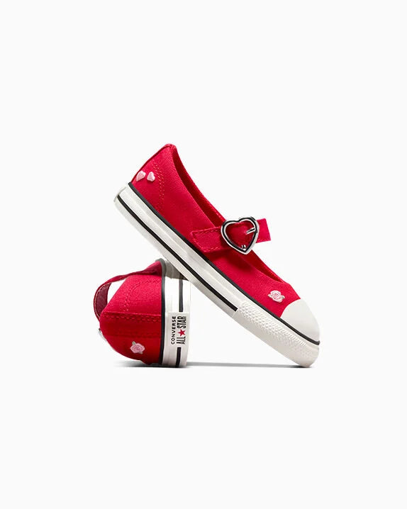 Chuck Taylor All Star Dainty Mary Jane de caña baja fácil de poner para el Día de San Valentín 