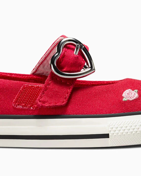 Chuck Taylor All Star Dainty Mary Jane de caña baja fácil de poner para el Día de San Valentín 