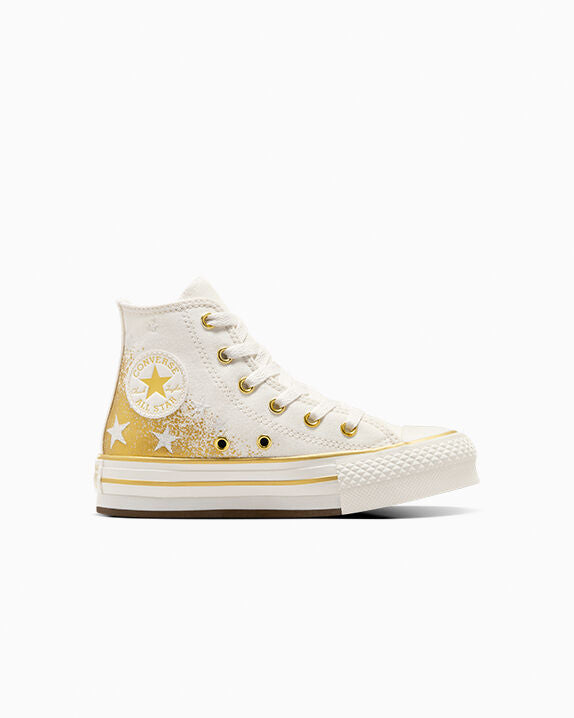 Chuck Taylor All Star EVA Lift Platform Gold Stars High Top 