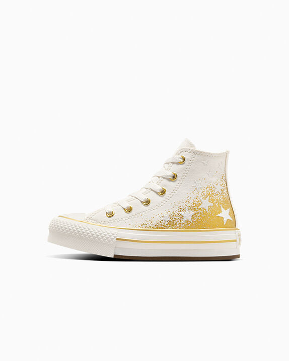 Chuck Taylor All Star EVA Lift Platform Gold Stars High Top 