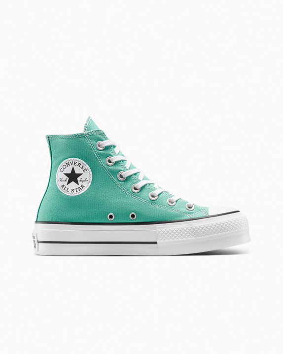 Chuck Taylor All Star Lift Platform High Top Colores por tiempo limitado Cliffside Rose/White/Black 