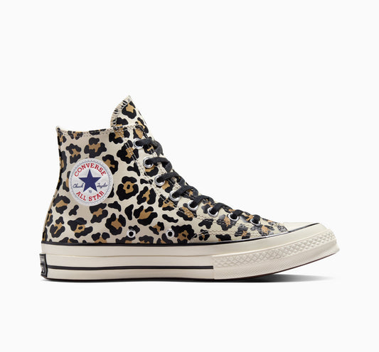 Chuck 70 Zapatillas altas con estampado de leopardo que brillan en la oscuridad 