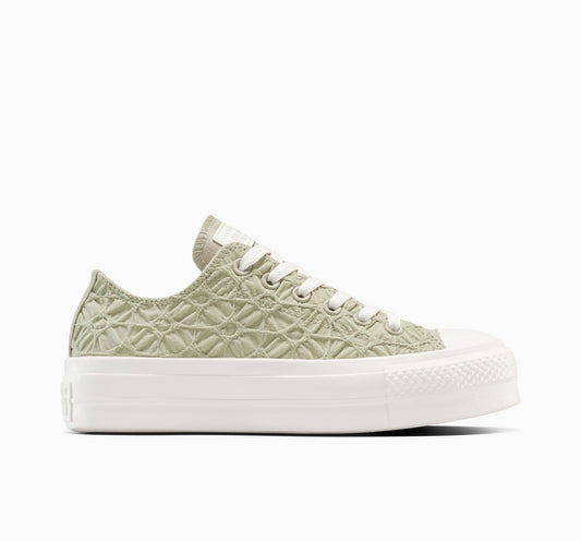 Chuck Taylor All Star Lift Platform Material texturizado de caña baja 