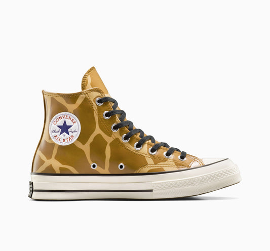 Chuck 70 Zapatillas altas con estampado de jirafa que brillan en la oscuridad 