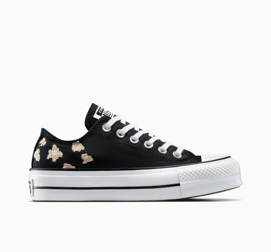 Chuck Taylor All Star Lift Platform con estampado de leopardo y caña baja