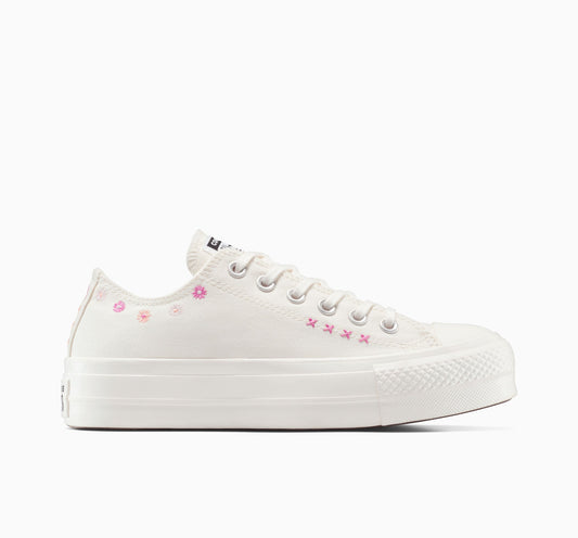 Chuck Taylor All Star Lift - Zapatillas bajas con bordado floral 