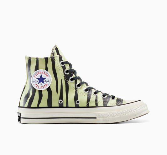 Chuck 70 Zapatillas altas con estampado de cebra que brillan en la oscuridad 